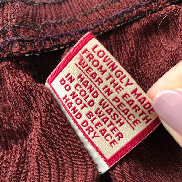 SOLD | Gypsy Rose | Boho Wide Leg Pants - Picture 4 of 6